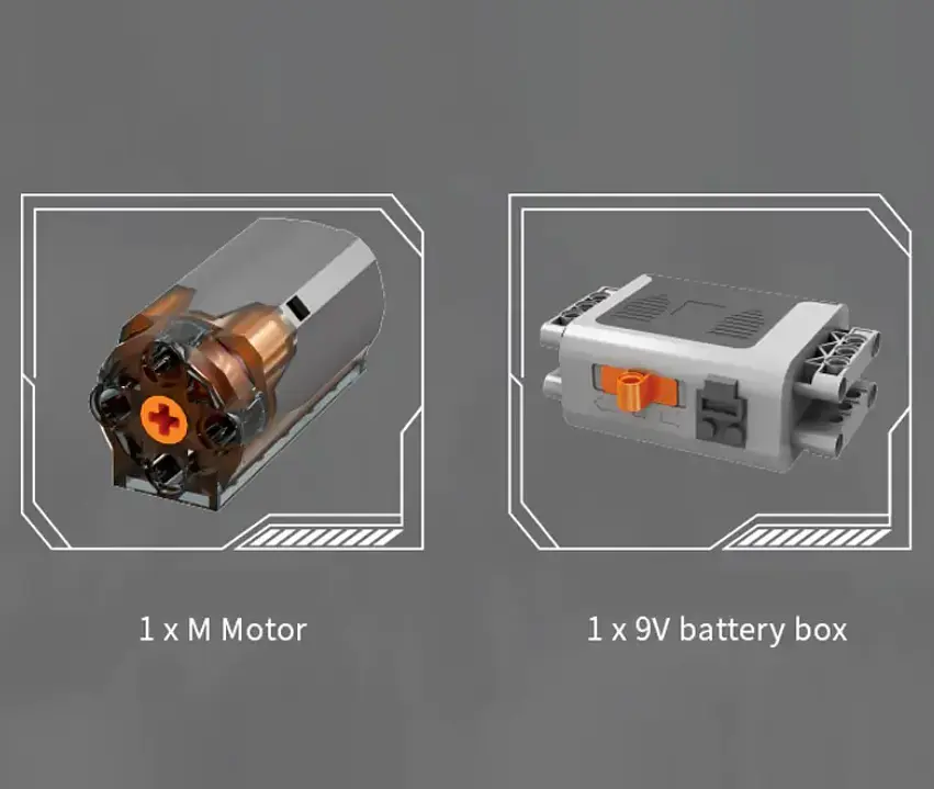 Конструктор двигун Mould King PAGANI Turbocharged V12 Engine моторозований для дітей та дорослих 761 деталей - фото 8