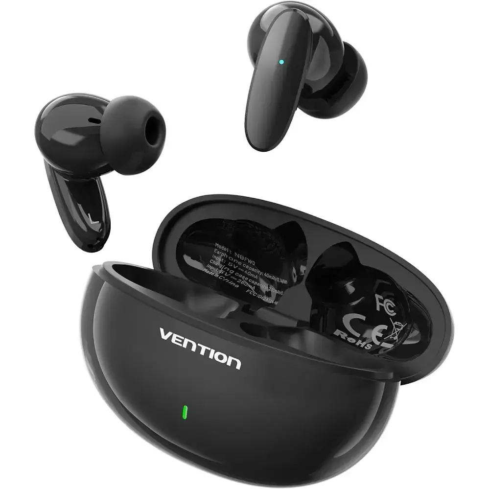 Наушники TWS Vention Elf Earbuds E01 Black - фото 2