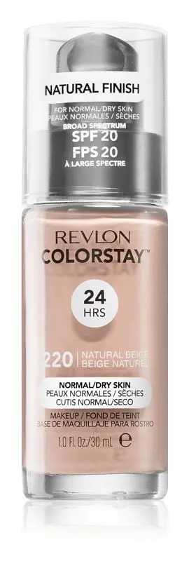 Тональный крем Revlon Colorstay Makeup Normal and Dry Skin SPF 20 тон 220 (Natural Beige) 30 мл (423031) - фото 2