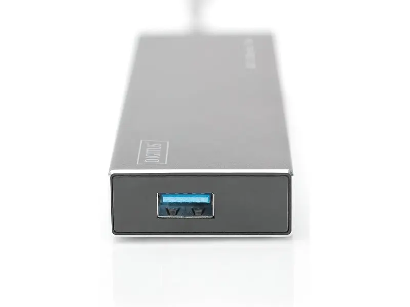 Мультипортовий адаптер Digitus Hub 7-port USB 3.0 SuperSpeed, Power Supply, Aluminum (DA-70241-1) - фото 4