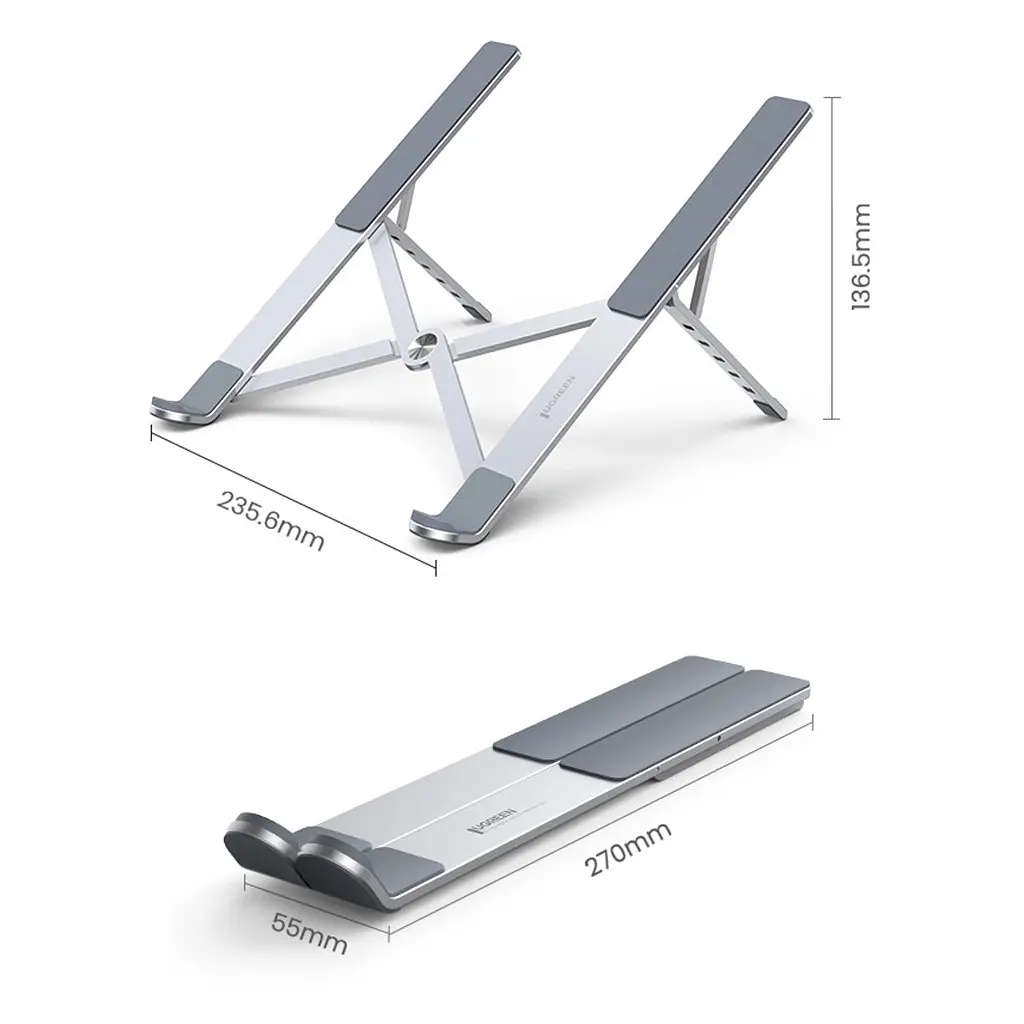 Підставка до ноутбука Ugreen LP451 Foldable Holder for Laptop Silver (40289) - фото 6
