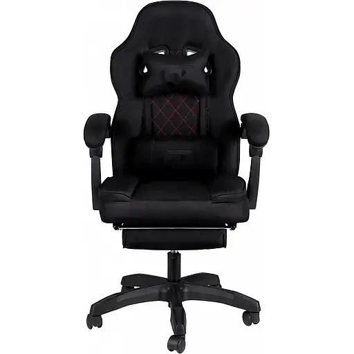 Геймерське крісло GT Racer (X-6028 Fabric Black) - фото 2