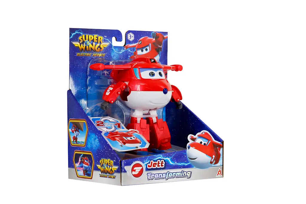 Ігрова фігурка-трансформер Super Wings Transforming Джетт (Jett) 12.5 см (EU780210) - фото 8