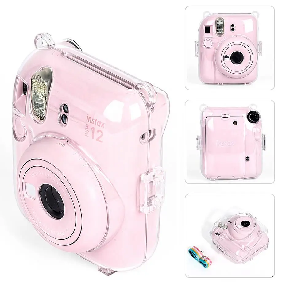 Чехол для фотоаппарата Fujifilm Instax Mini 12 Прозрачный - фото 9
