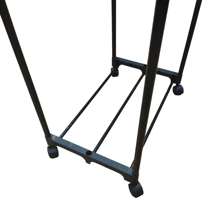 Стійка-вішалка для одягу та взуття пересувна чорна Double Pole Clothes Horse Mini - фото 2