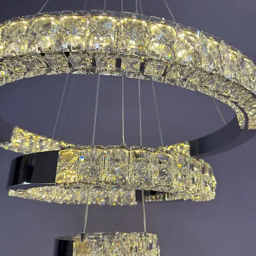 Люстра Linisoln 7968-60*40*20 CH метал, кришталь, LED, 70 Вт, висота 120-50 см, ширина 60*40*20 см - фото 5