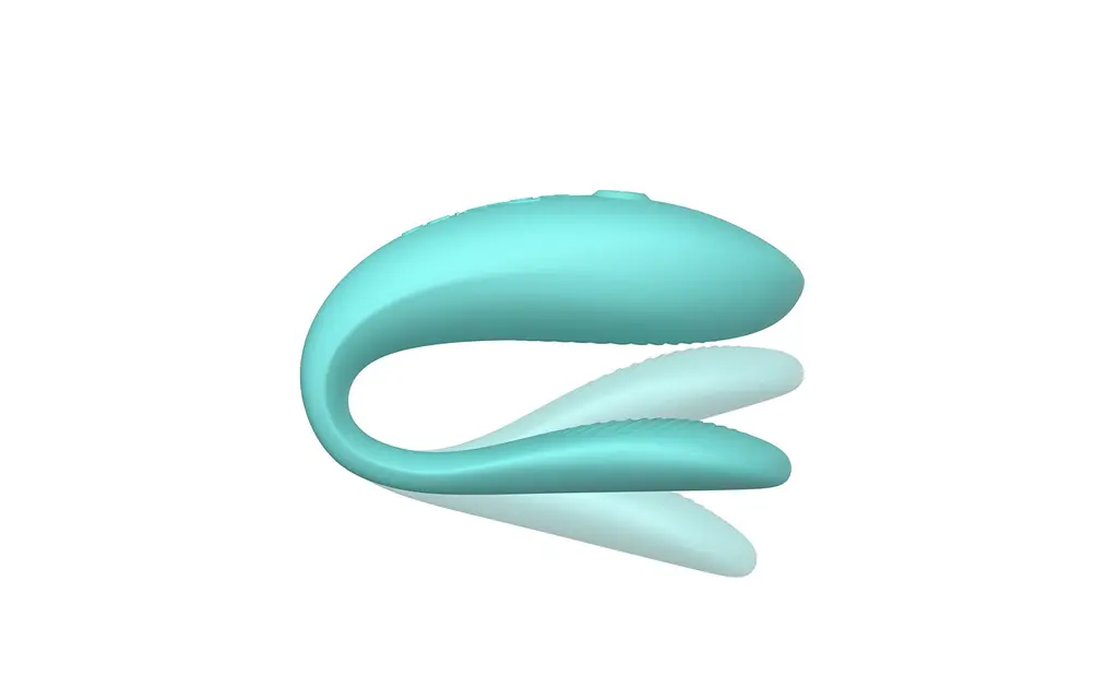 Смарт-вібратор для пар We-Vibe Sync Lite Aqua, 10 віброрежимів, можна поєднувати з проникним сексом - фото 3