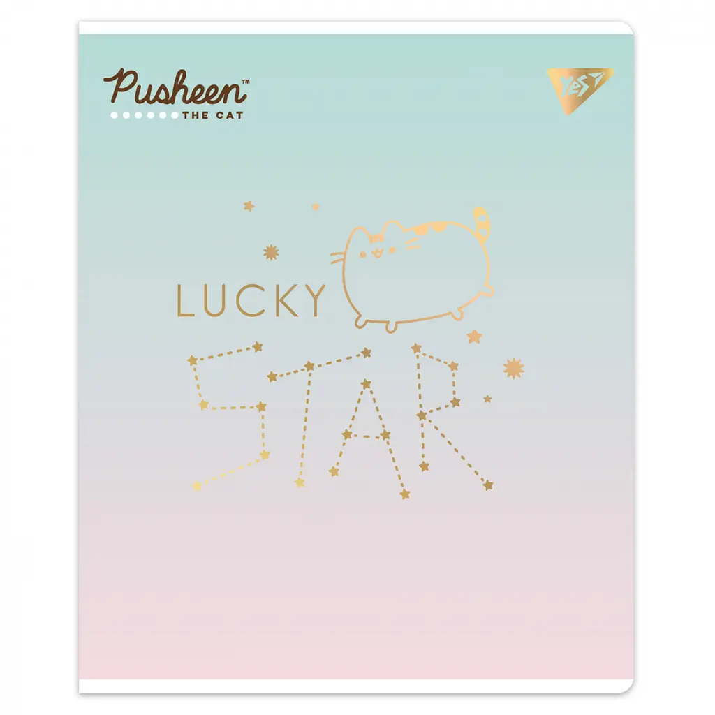 Набір зошитів для записів А5 Yes Goldstar Pusheen 24 аркуша в лінію 10 шт. (767544) - фото 2