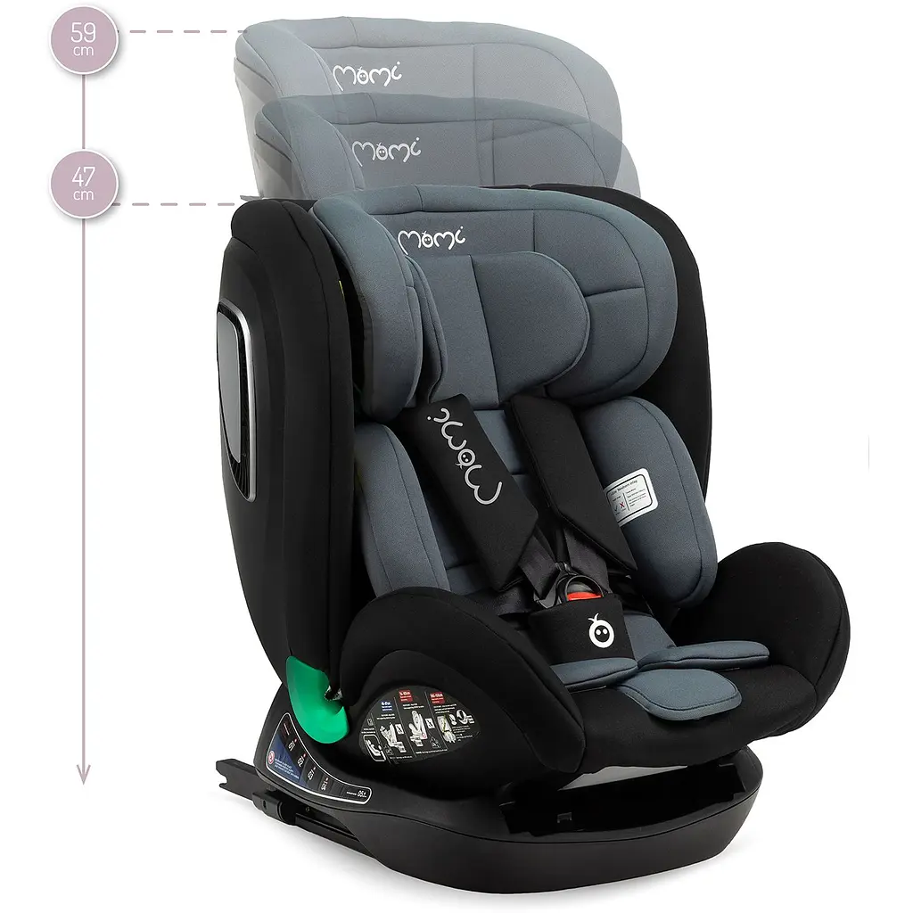 Автокресло MoMi Urso I-Size 0-36 кг Black - фото 7