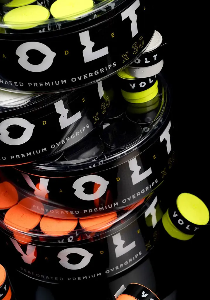 Перфорована обмотка ракетки VOLT Premium Overgrips помаранчева - фото 3