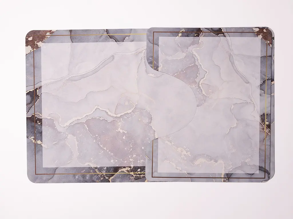 Набір килимків для ванної та туалету Grey Marble 50*80/40*50 см Yiwu HP-42-178 - фото 6