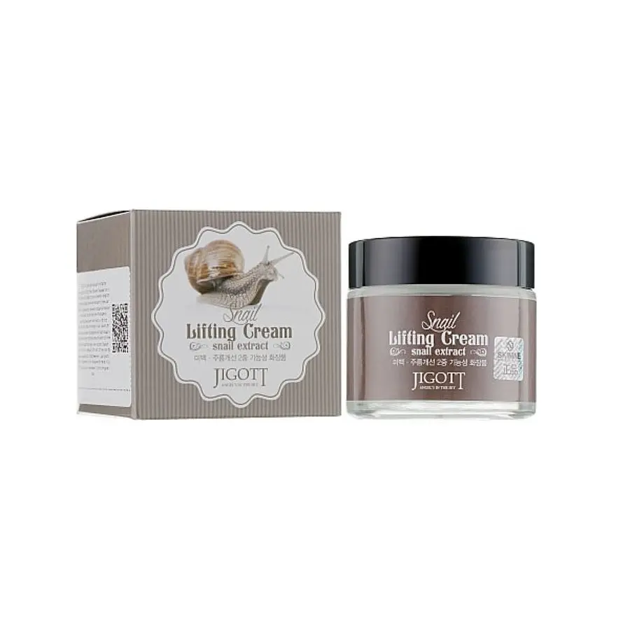 Крем для обличчя Муцин Равлика Snail Lifting Cream Jigott 70 мл - фото 2