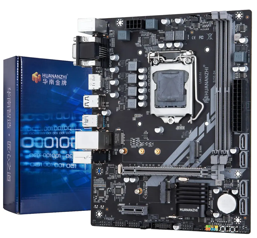 Материнська плата Huananzhi B250-D4 (B250-D4) (Socket 1151, Intel B250, Micro-ATX) - фото 4