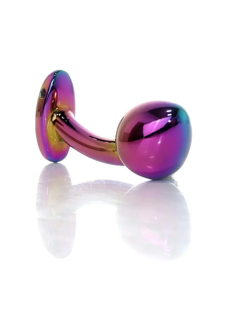 Анальна пробка - Jewellery Multicolour Curved Plug M - фото 4