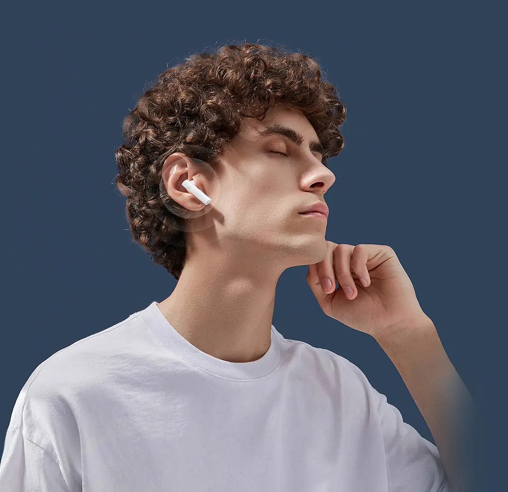 Беспроводные наушники Haylou MoriPods, ANC, TWS, BT5.2, 43mAh, 310mAh, 33h, Earbuds White UA UCRF - фото 4