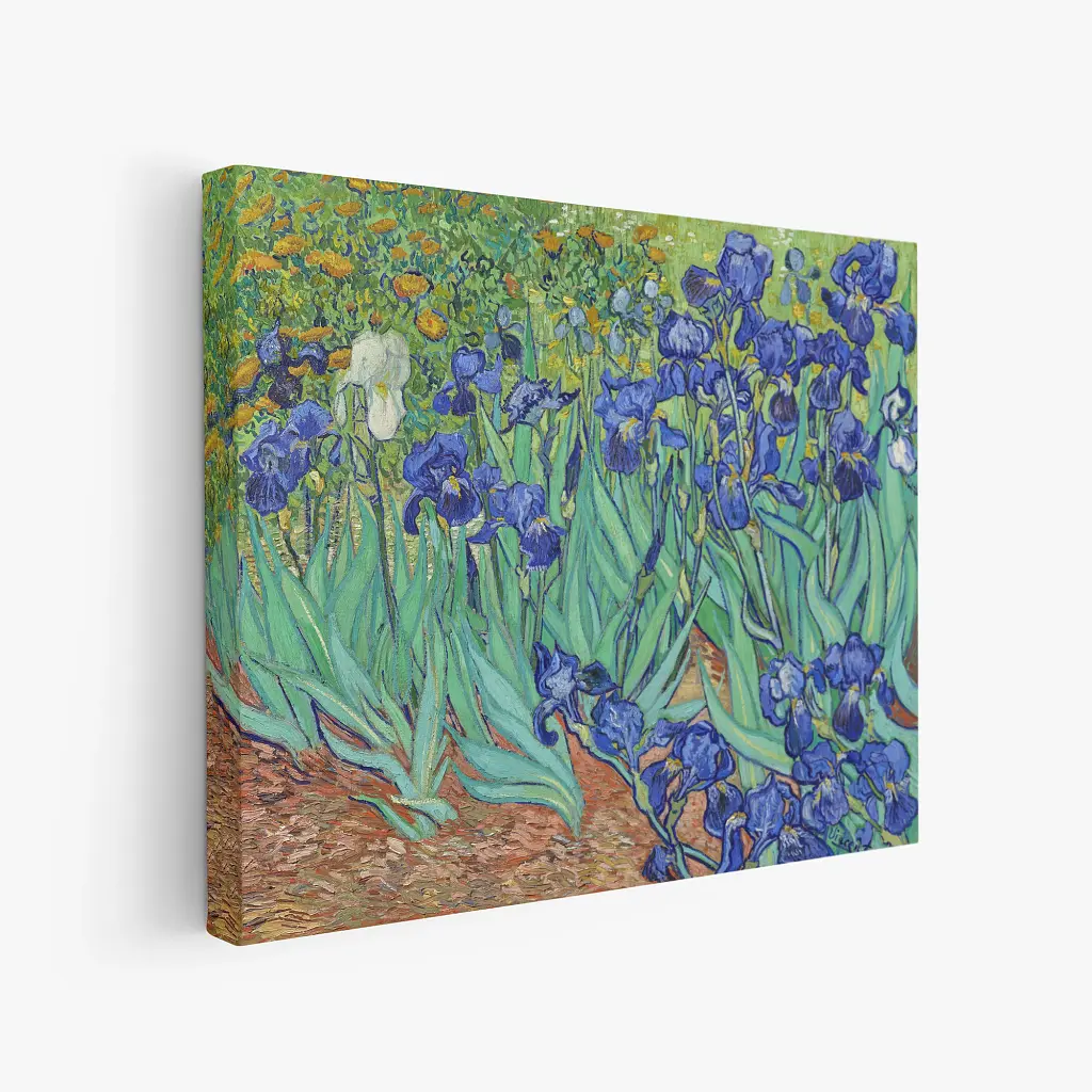 Інтер'єрна картина Іриси, Вінсент ван Гог, Irises, Vincent van Gogh, інтер'єрний декор, 60×76 см (id6820) - фото 2