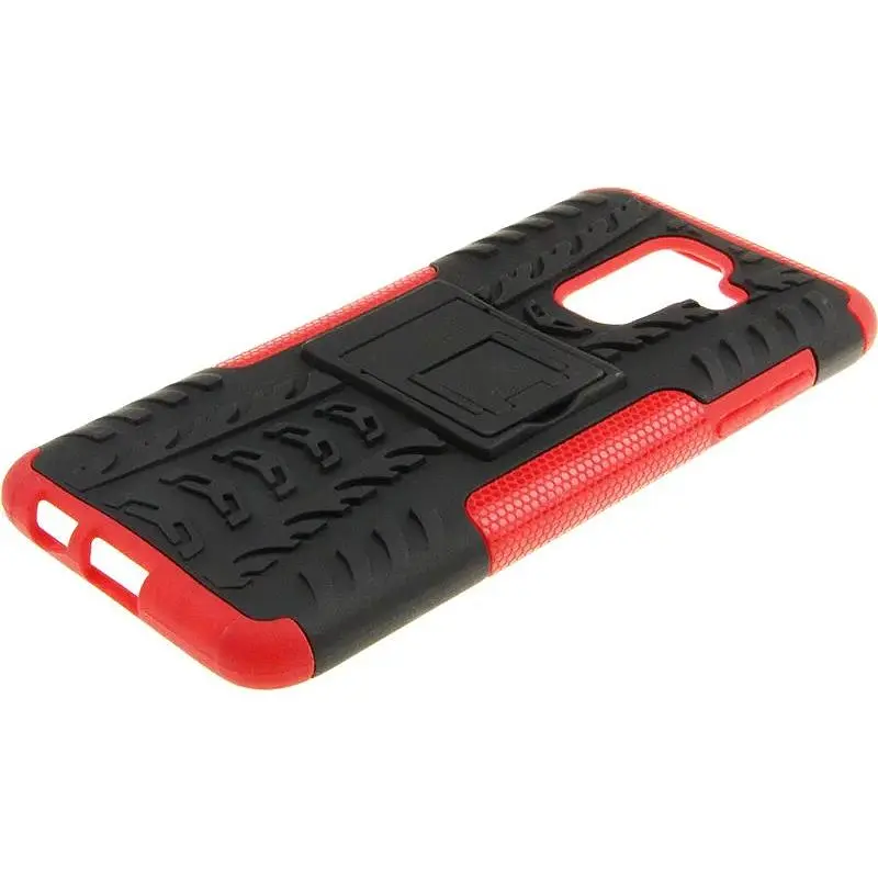 Чехол-накладка Toto Dazzle Kickstand 2 in 1 Case Samsung Galaxy A6+ 2018 Red - фото 5