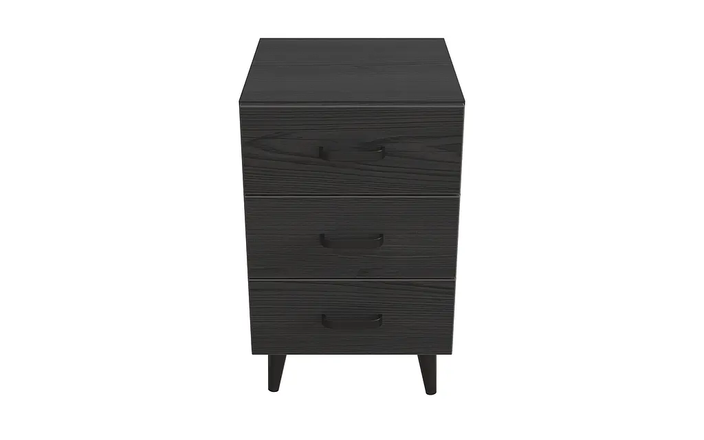 Тумба Вива 3 на конусных ножках Ferrum-decor 56,5x35x40 Черный металл ДСП Сосна Кембра 16 мм (FRD-106818) - фото 2