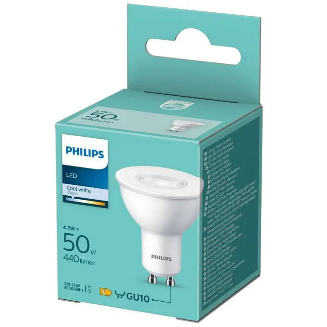 Лампа Philips LED 50W GU10 CW 36D ND 1PF/6 DISC (929003038301) - фото 3