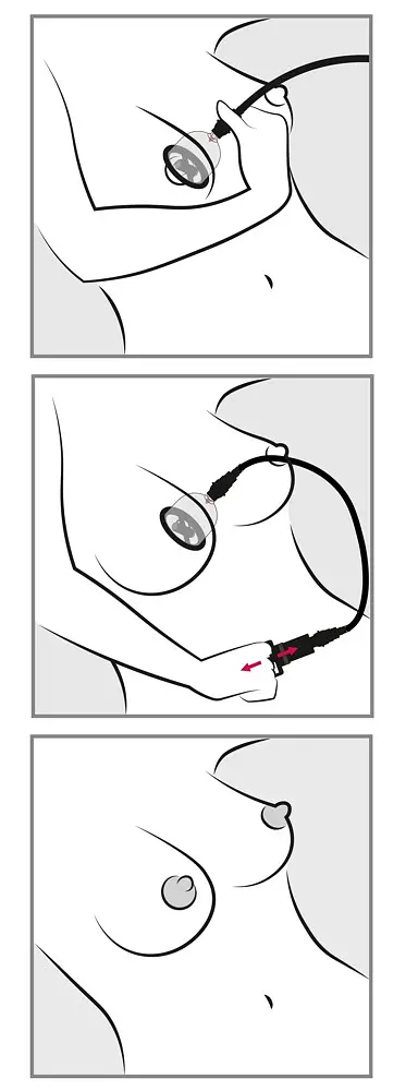 Вакуумная помпа для сосков Bad Kitty Vibrating Nipple Cup 46 см прозрачный - фото 10