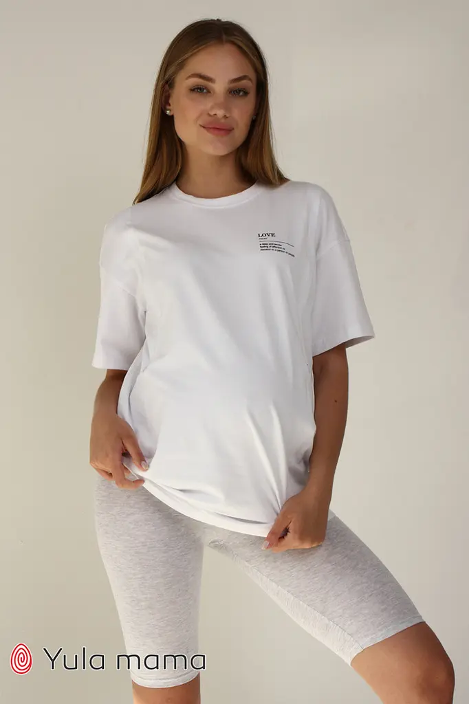 Велосипедки для беременных с поясом на животик Linda XL Юла Мама Серый - фото 4