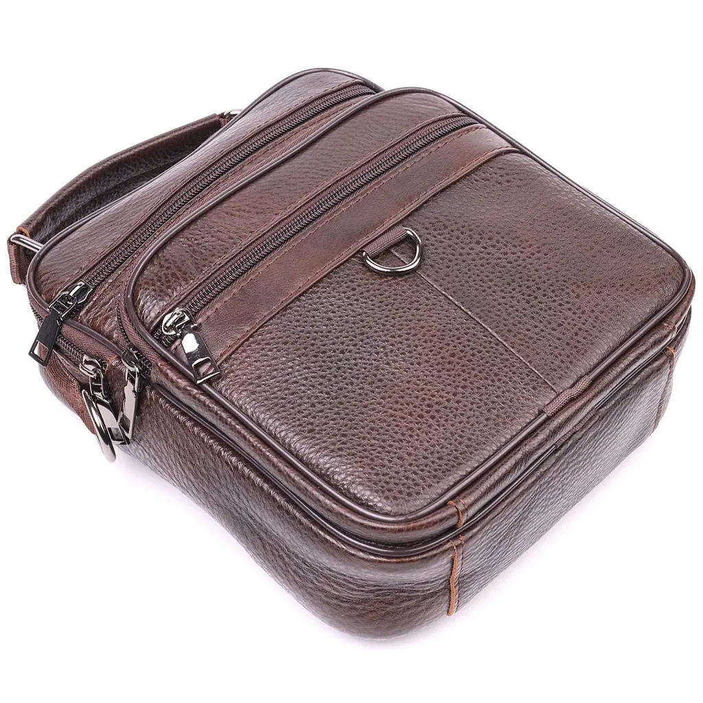 Чоловічі шкіряні сумки Vintage 20х23х7 см sum0020987 - фото 3
