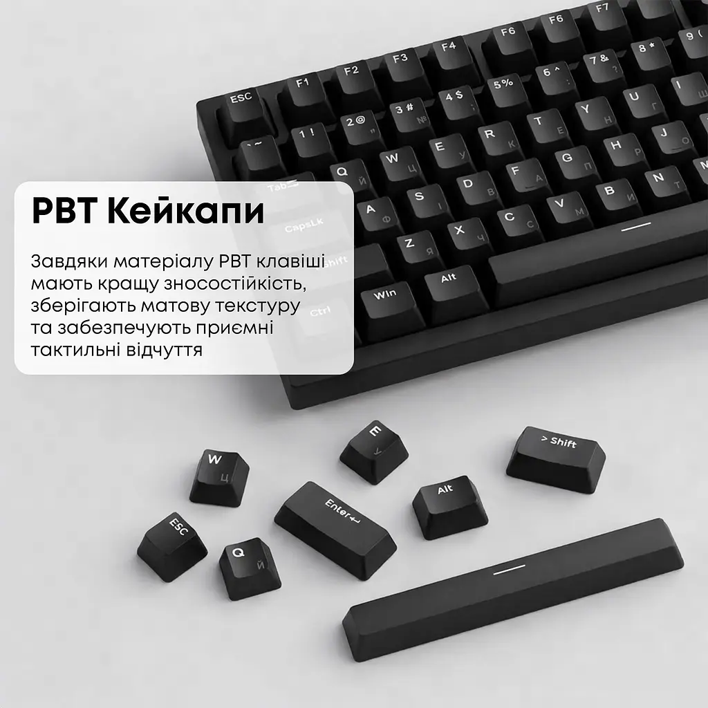 Клавіатура Ajazz AK820 Red Switch Black (AK820-R-B) [163665] - фото 13