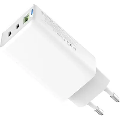 Зарядний пристрій ColorWay GaN Mini 65W PD Port PPS USB (USB-2C1A) white (CW-CHS058PD-WT) - фото 5