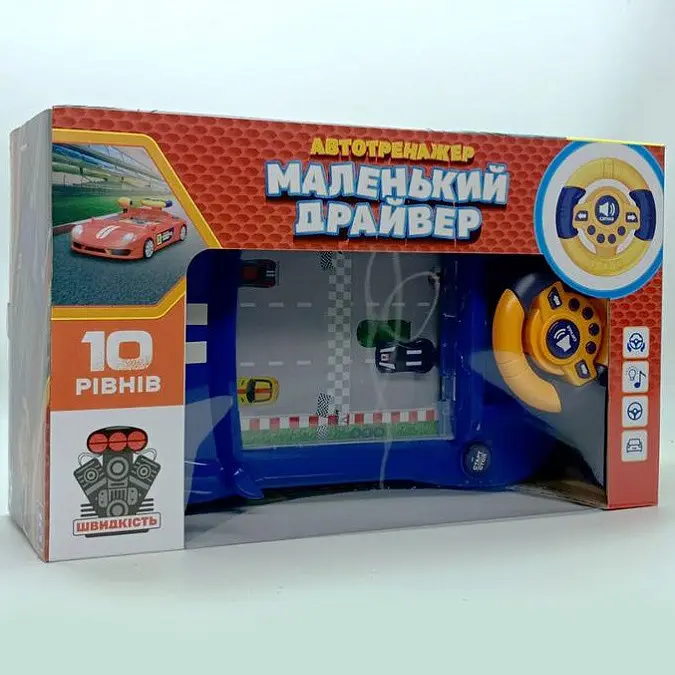 Інтерактивна іграшка машинка тренажер «Маленький Драйвер» зі звуком і підсвіткою - фото 6