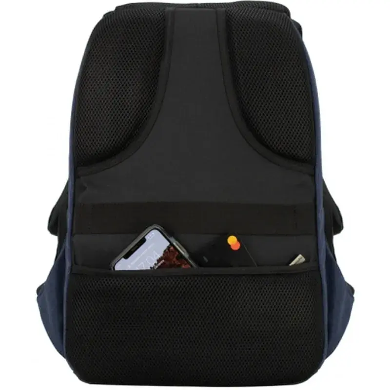 Рюкзак шкільний Optima 18.5" USB Anti-Theft унісекс 0.7 кг 16-25 л Синій (O96917-02) - фото 2