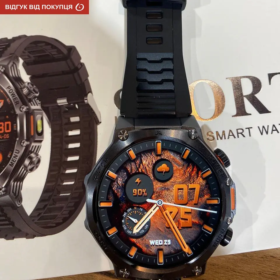 Часы Smart Surf X Pro Black Rubber, 2 ремешка - фото 32
