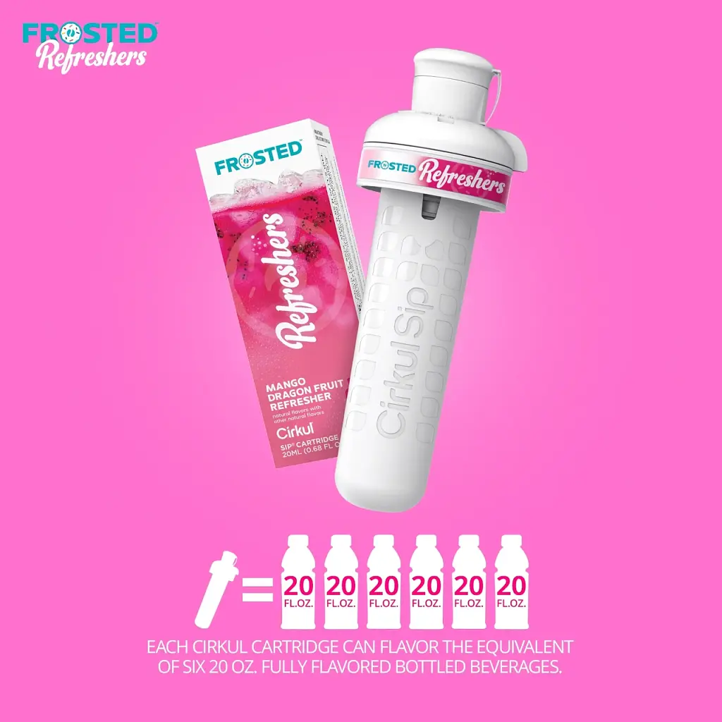Картридж для напоїв Cirkul Frosted Refreshers зі смаком манго та драконячого фрукта 1 упаковка - фото 2