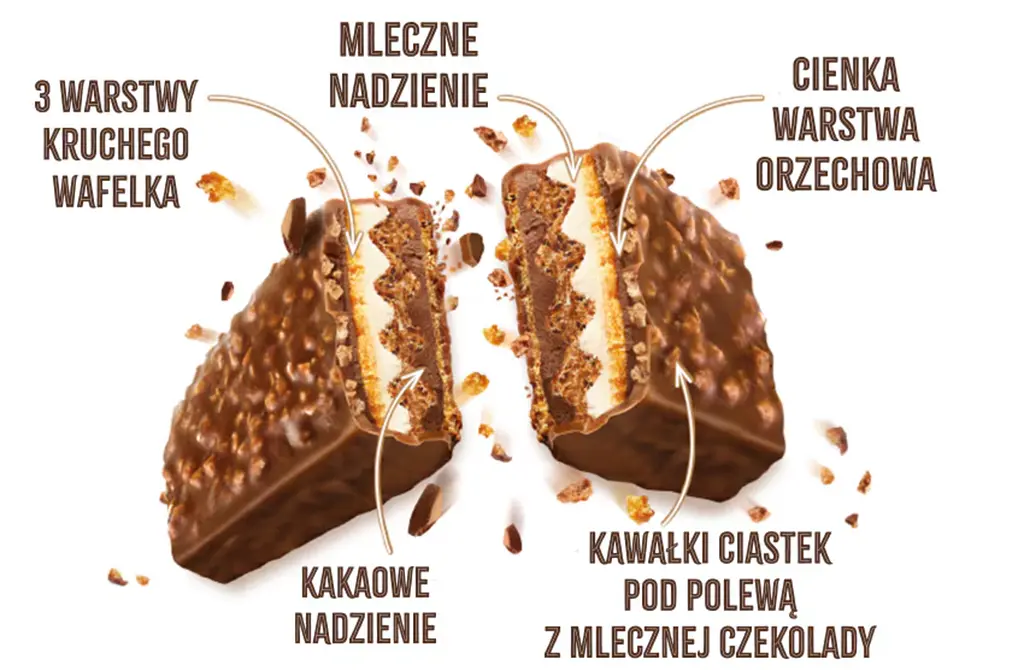 Вафельний батончик Kinder Crispy з шоколадно-горіховою начинкою 34 г - фото 5
