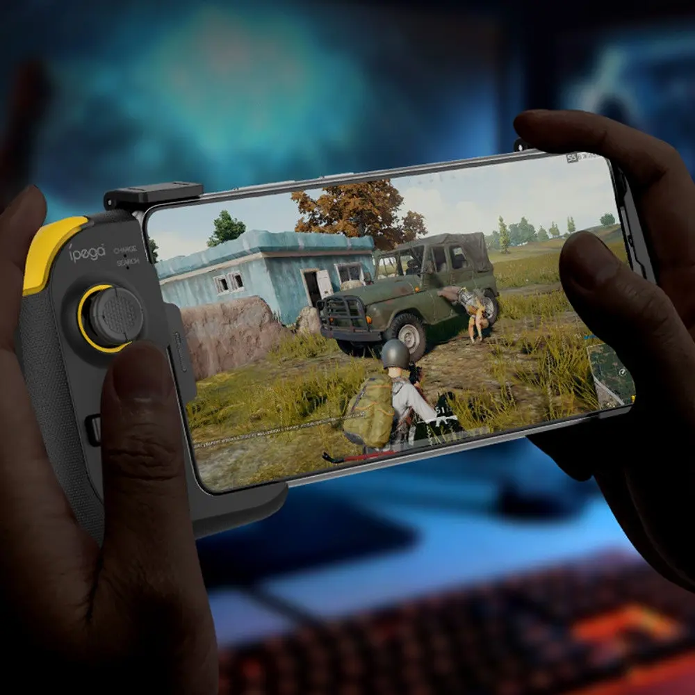 Геймпад Ipega PG-9211A з підтримкою Android/IOS білий у комплекті з кейсом на карабіні - фото 4