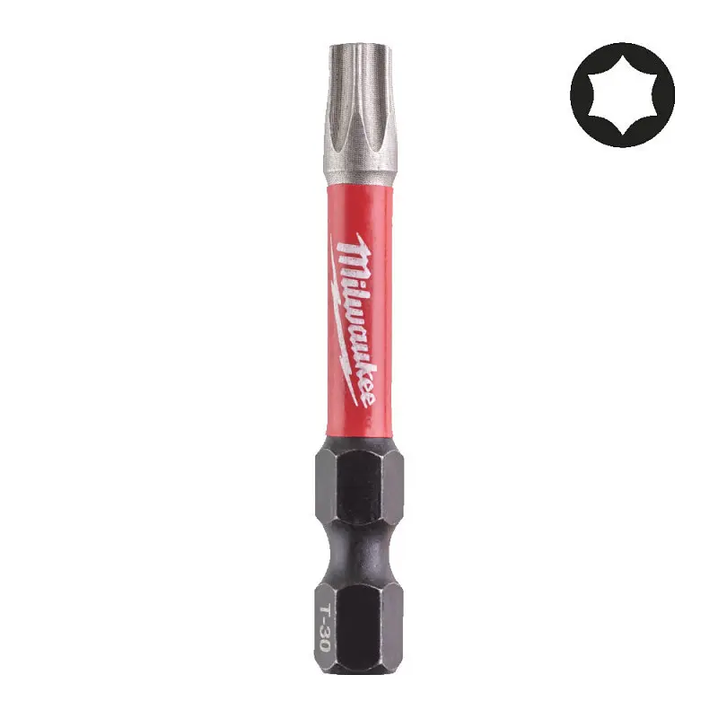 Біта SHOCKWAVE MILWAUKEE, TX30, 50мм, (10 шт), пластикова коробка - фото 2