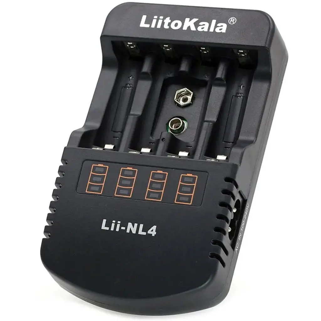 Зарядний пристрій LiitoKala Lii-NL4, 4x(NiMH/NiCd) + 1*9V(крона)