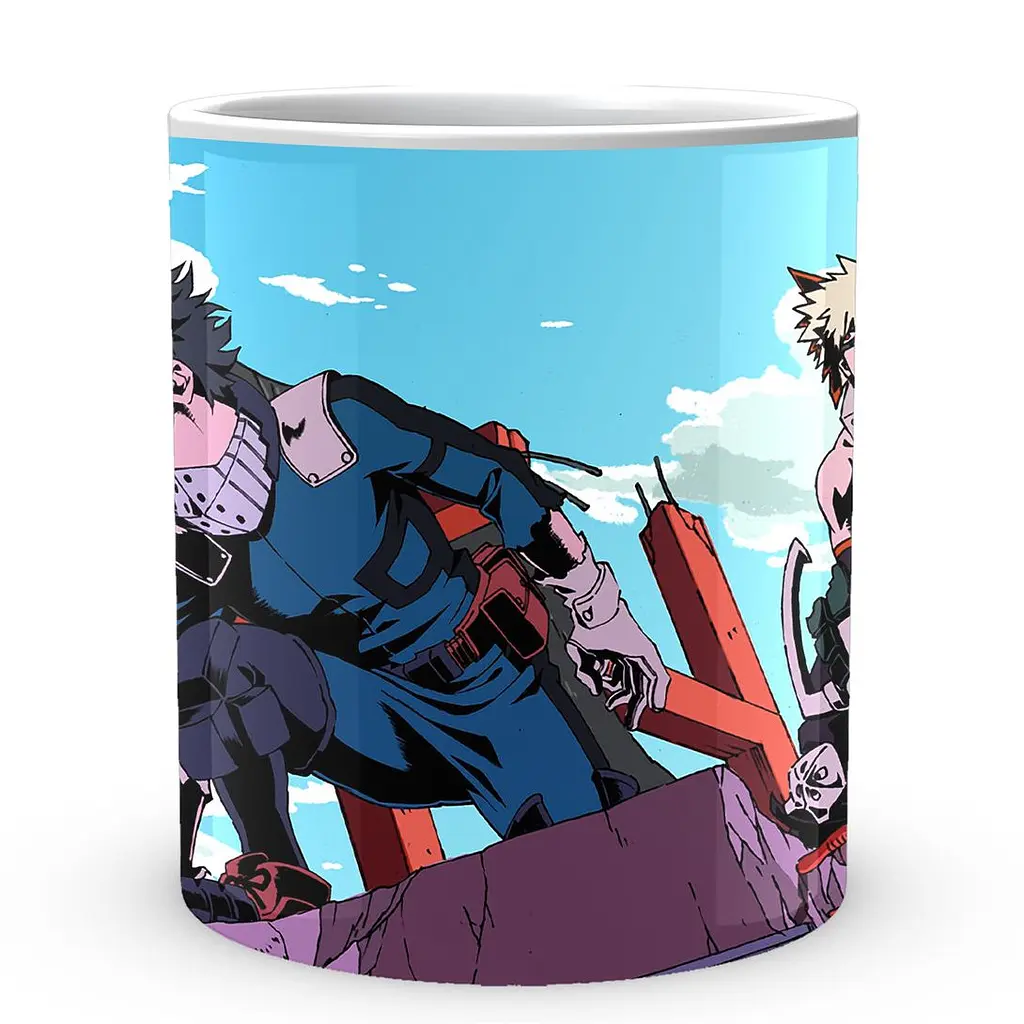 Кухоль GeekLand My Hero Academia Моя геройська академія Бакуго Тодорокі Мідорія MHA 02.79 330 мл білий - фото 2