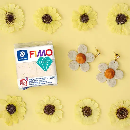Полімерна глина Fimo Effect, 57 г., Ботаніка, сухоцвіт соняшника, (8010-170) - фото 3