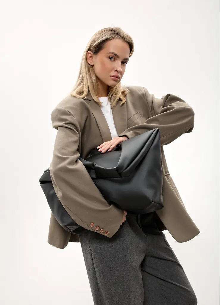 Сумка жіноча Sambag HOBO L чорний 34 х 37 х 16 см (53300001) - фото 5