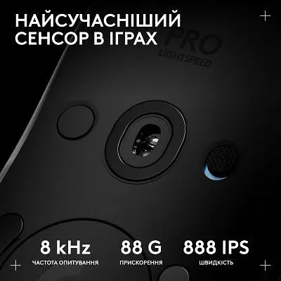 Комп'ютерна мишка Logitech G Pro 2 Lightspeed Wireless Black (910-007295) - фото 4