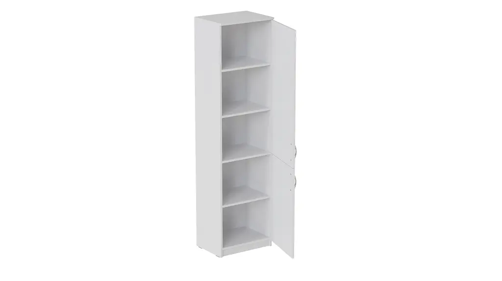Пенал Анжело Ferrum-decor на 5 полиць із 2 дверима 1900x500x380 ДСП Білий 16 мм (FRD-104954) - фото 2