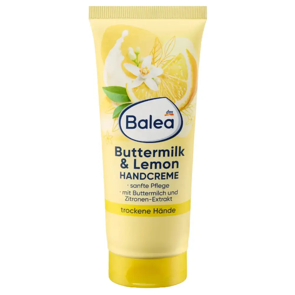 Крем для рук Balea Kamille Buttermilk & Lemon з ароматом пахти та лимона, 100 мл