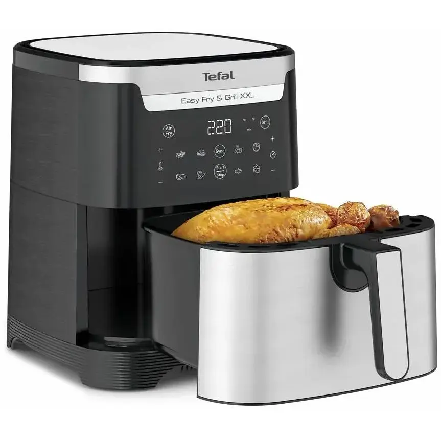 Мультипіч Tefal EasyFry&Grill XXL 1830 Вт чорно-сіра (EY801D15) - фото 5