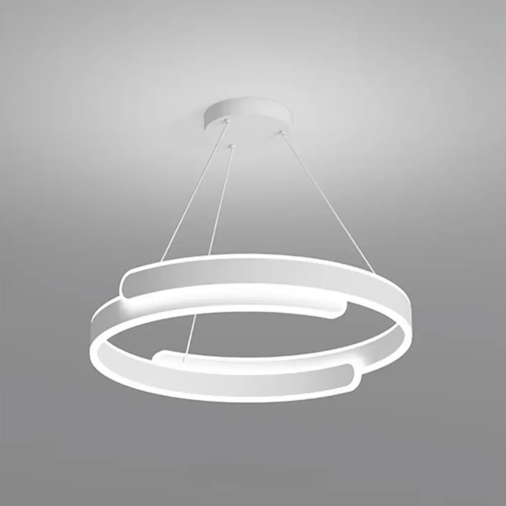 Стильна підвісна LED-люстра Art 2461/500+500WH - фото 7