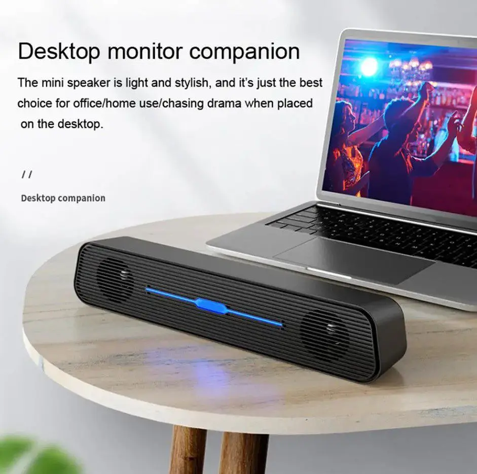 Компьютерная колонка Kisonli i520, 6W, саундбар для ПК и ноутбука - фото 3