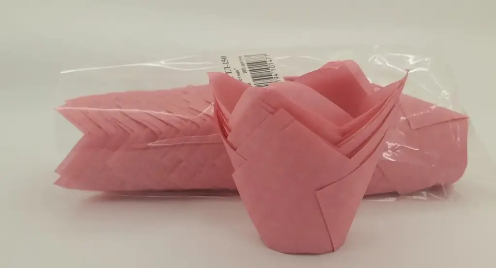 Тарталетки паперові для кексів ТЛ-150 Тюльпан 100 шт. рожеві - фото 2