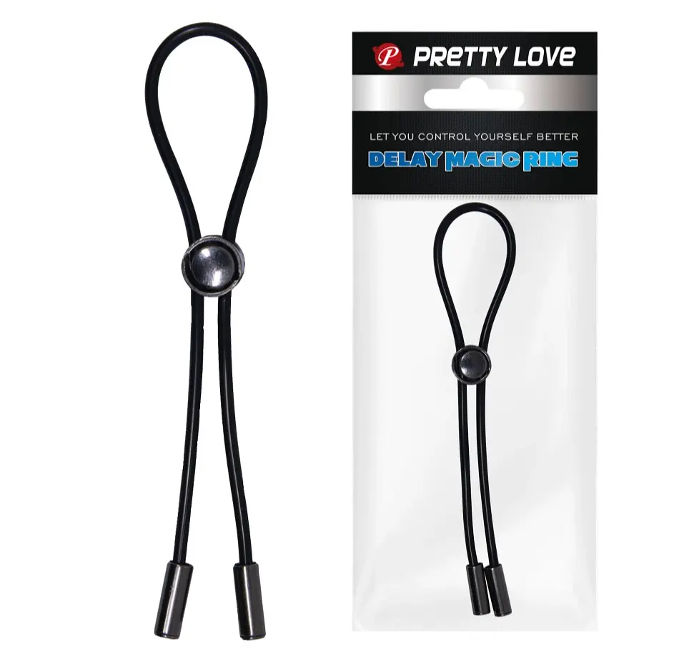 Эрекционная петля Pretty Love Delay Magic Ring черная