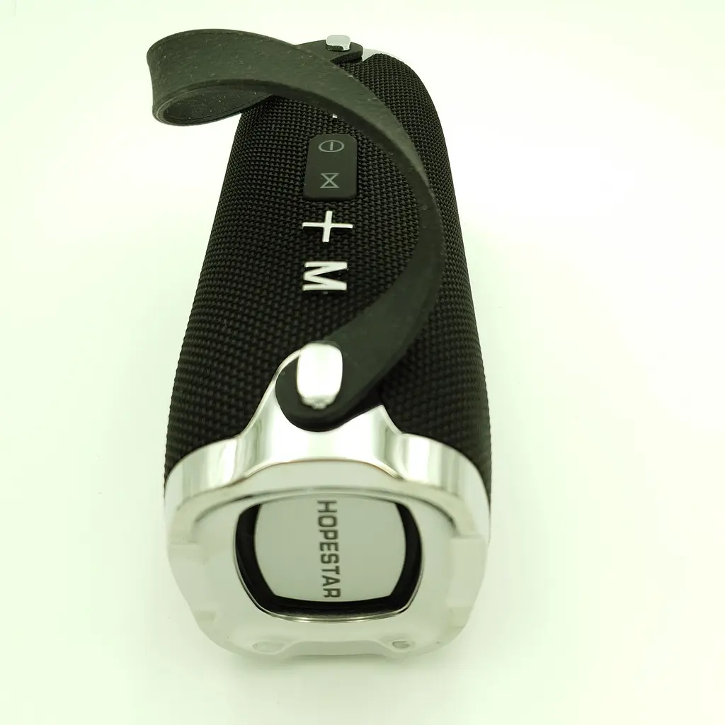 Бездротова акумуляторна колонка Bluetooth акустика FM MP3 AUX USB Hopestar H24 чорний - фото 11