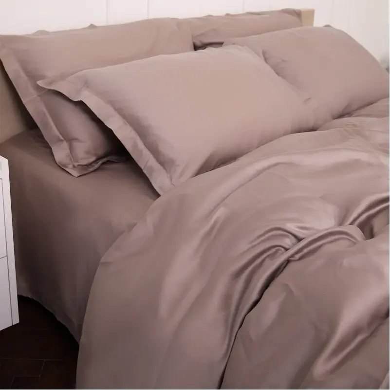 Комплект постільної білизни MirSon Tencel №08 Beige 143х210 см (2200009637117) - фото 10