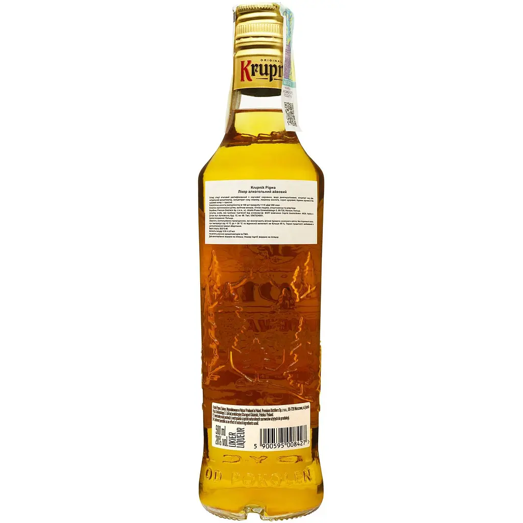 Настойка Krupnik Pigwa  Айва 28% 0.5 л - фото 2